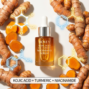 Suero Natural de Ácido Kójico y Cúrcuma con Niacinamida, Eliminador de Manchas Oscuras, Blanqueador e Iluminador, <span class=keywords><strong>Tratamiento</strong></span> Facial - Product Image 3