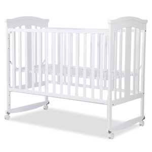 Multifunctional European Style Pine Baby <strong>Crib</strong> Cradle Bed Small Bed Sleeping Bed Movable Child Bed Splicing Large Bed - Product Image 2