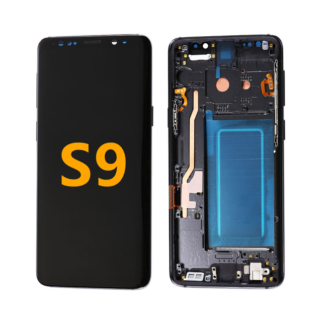 Wholesale Original Quality Mobile Phone LCD Screen Display With Frame for Samsung Galaxy S9