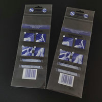 Sacs en polypropylène transparents jetables en gros, sacs en plastique OPP autocollants avec impression en gravure et logo personnalisé