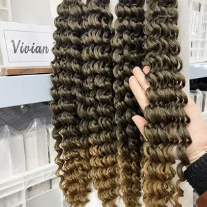 3X 4X Đại Dương Sóng Sâu Sóng Mềm Locs Crochet Tóc Crochet Bện Tóc Cho Phụ Nữ Chịu Nhiệt Xoăn Crochet Protein Sợi Tóc