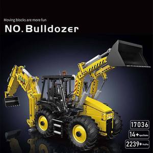 Moule King 17036 2239PCS Ingénierie Série Pelle <span class=keywords><strong>Bulldozer</strong></span> Voiture Bloc de Construction Modèle Technique Éducatif Jouet Festival Cadeau - Product Image 2