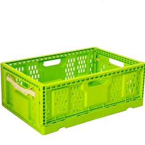 Folding <b>Container</b> 6040 Plastic <b>Stackable</b> <b>Storage</b> Basket For Fruits Vegetables Wholesale Logistics - Product Image 2
