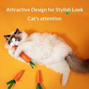 Durable and Environmentally Friendly Pet <b>Cat</b> <b>Toys</b> <b>Cat</b> <b>Interactive</b> Carrot Self-Entertainment - Product Image 3