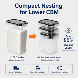 24 Pcs Plastic Kitchen Airtight Food Storage <strong>Containers</strong> with Lids Pantry Organization <strong>Container</strong> for Cereal Dry Food <strong>Flour</strong> Sugar - Product Image 3