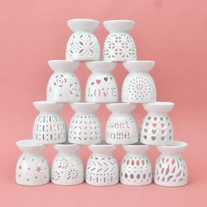 Beyaz seramik aromaterapi balmumu eriyik brülör ile yıldız desen çeşitli aromaterapi Tarts tutucu ev kullanımı uçucu yağ yakıcı - Product Image 1