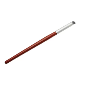 Pinceau à ongles ovale angulaire avec manche en bois et logo personnalisé, poils en nylon, outil de mélange pour peinture au gel acrylique, pour manucure - Product Image 1
