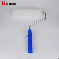 7 "Ans 9" PVC Texture Pattern Paint Roller Brush avec 4-wire Cage Handle