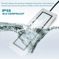 Lampe de travail LED étanche IP68 F9P à LED plates et discrètes pour machines industrielles, tours CNC et machines-outils