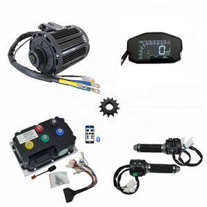Kit <span class=keywords><strong>de</strong></span> conversion <span class=keywords><strong>de</strong></span> moteur d'entraînement moyen QSMOTOR 138 4000W 90H haute puissance 7500W Max continu avec contrôleur Fardriver 72530 - Product Image 1