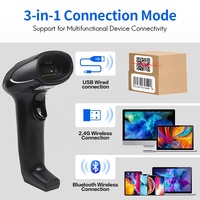 Lecteur de codes à barres sans fil USB 1D VS120 Nouveau lecteur de codes à barres et pistolet de numérisation pour l'industrie des supermarchés en stock