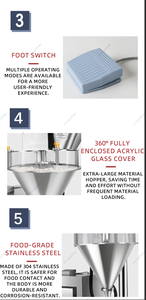 Twin Head Powder Filling <b>Machine</b> Automatic Weighing and Filling Equipment for <b>Plastic</b> Bottle <b>Containers</b> - Product Image 2