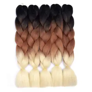 Оптовая продажа, плетеные волосы, 120 цветов в наличии, 100 г, 24 дюйма, для крупногабаритных волос, синтетические волосы для наращивания, Джамбо косы