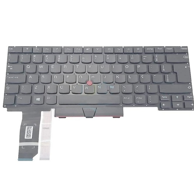 Replacement Laptop Keyboard for Lenovo Thinkpad E14 GEN1 BR Brazil Keyboard