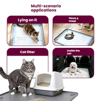 Custom Eco-Friendly Fashion Food Grade Silicone Waterproof Washable Pet Training Pad Holder for Dogs Cats-Modern Design Car Use