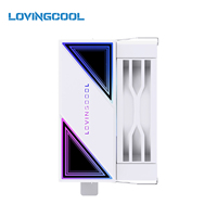 Refroidisseur d'air pour processeur LOVINGCOOL OEM 90 mm ARGB, 2 caloducs en cuivre, ventilateur silencieux PWM pour Intel LGA1700 115X AMD AM4 AM5, refroidissement de PC de bureau