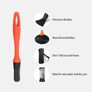 Kit de Cepillos de Cerdas Naturales de Jabalí Premium, <span class=keywords><strong>Cepillo</strong></span> Multifuncional para Limpieza y Desempolvado de Autos, <span class=keywords><strong>Cepillo</strong></span> Suave para Detallado de Autos - Product Image 3