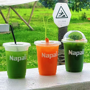 Bicchieri <span class=keywords><strong>di</strong></span> <span class=keywords><strong>Plastica</strong></span> per <span class=keywords><strong>Caffè</strong></span> e Acqua con Logo Stampato, Bicchieri per Succo con Coperchio, Monouso a Colori, 24Oz 12Oz 16oz Trasparenti in PET a Forma <span class=keywords><strong>di</strong></span> U 20 Oz - Product Image 5