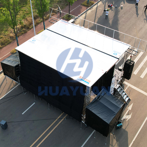 Camion mobile d'étape de T315 9.6m avec l'écran hydraulique de LED pour des événements extérieurs et des services d'église - Product Image 6