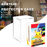 Boîte de présentation en acrylique transparente avec couvercle magnétique pour lot de boosters TCG 30th Celebration, 6 boosters inclus
