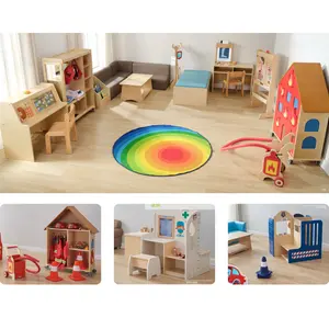 Child Plastic Childcare Center Set Used Kid Wood School Montessori Nursery Preschool Daycare Supplies Kindergarten Furniture