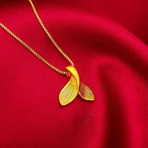 سلسلة مجوهرات بدلاية على شكل صندوق طمي للنساء بالجملة تيكتوك مباشر ذيل سمكة كويشو - Product Image 5