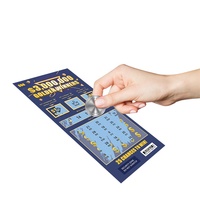Cartes à Gratter de Loterie Jackpot Gagnants Dorés, Impression Numérique sur Mesure, Taille Personnalisée, Logo Échantillon, Billets de Loterie Personnalisés