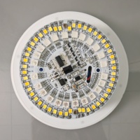 Base de mèche de haute qualité de 120 mm avec lumière blanche tricolore et mode RVB, prend en charge les fonctions personnalisées, personnalisation des fonctions