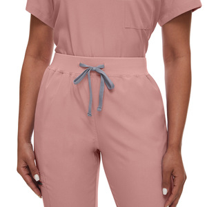 <span class=keywords><strong>Divisa</strong></span> Infermieristica alla Moda con Scollo a V e Maniche Corte, Uniforme Sanitaria per Uomini e Donne - Product Image 4