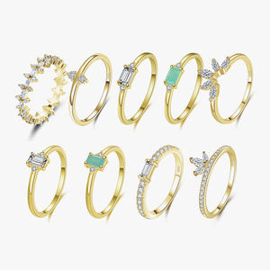 Anillo de compromiso de plata de primera ley y diamante para mujer, sortija, plata esterlina 2023, compromiso, boda, 925 - Product Image 2