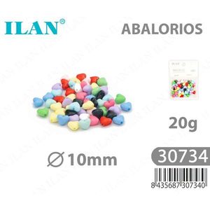 Perline a Forma di Cuore in Acrilico Opaco Ilan, 10mm 20g, Resistenti per Creazioni di Gioielli - Product Image 3