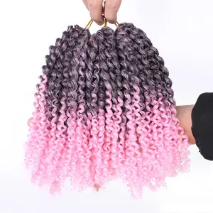 Marley Bob Kinky Curly Crochet Synthetic Hair Extension 8 inch 3PCS/Pack Marley Braid Afro Twist Synthetic Crochet Hair