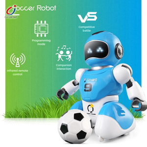 Chengji mainan Robot sepak bola lampu musik Multi aksi isi ulang pengendali jarak jauh robotik pemrograman Kit untuk sekolah anak-anak - Product Image 2