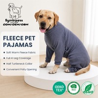 Combinaison d'hiver confortable pour chien, entièrement couvrante, en polaire, vêtements chauds pour animaux à quatre pattes, combinaison thermique multicolores pour animaux, vente en gros