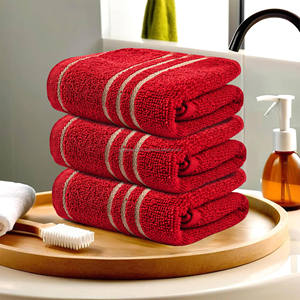 Serviette de toilette en coton premium gris foncé, toucher doux, tissu microfibre, pour hôtel, salle de bain, gym, spa et vente en gros - Product Image 2