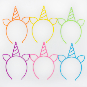 ROMANTIC Latest Design Wholesale Silicone unicorn Flower Girl <strong>Headband</strong> Baby Christmas <strong>Halloween</strong> <strong>Headband</strong> Girls - Product Image 3