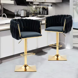 Sedia da Cucina di Alta Gamma, Sedia da Bar per Ristorante, Arredamento di Lusso, Sedia da Bar in Metallo - Product Image 4
