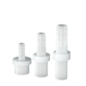 Leather PP Flat Mouth Pagoda Straight Through Connector Socket Type For Garden Irrigation Bulk Hose 10mm 13mm 16mm - Product Image 1