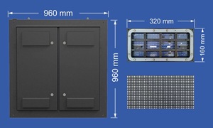 Mur vidéo LED extérieur fixe et étanche, écran LED publicitaire géant P2.5 P3 P4 P5 P6 5x2m - Product Image 2