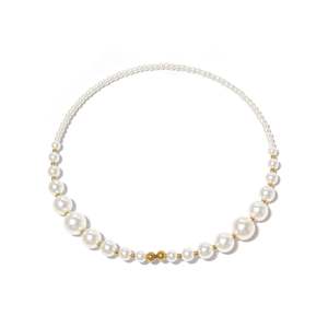 Collar de Perlas de Acero Inoxidable 316L con Baño de Oro PVD, Joyería Sostenible y Resistente - Product Image 1
