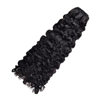 Extensiones de Cabello Virgen Indio Rizado Birmano Súper Doble Trama, Adhesivas, Invisibles, para Mujeres Negras