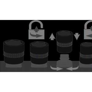 HAZET SmartRail ∙ Riel enchufable de plástico flexible 992T-SR/5 ∙ 1/2 pulgadas (12,5mm) cuadrado, hueco ∙ Interior TORX®Perfil ∙ 5 piezas - Product Image 3