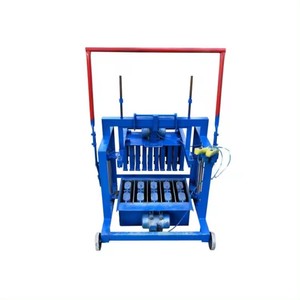 Máquina de prensa de bloques de hormigón de cemento Manual compacta con molde ajustable para albañilería Pronto de pequeñas empresas - Product Image 4