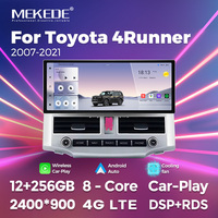MEKEDE 7870 Écran multimédia de voiture 12,3 pouces avec Car-play Auto, résolution 2K 2400*900, lecteur audio de voiture, ADAS DVR pour Toyota 4Runner 07-21