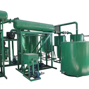 ZSA used engine oil recycling plant vacuum distillation equipment/ oil distillation management/black waste oil cleaning