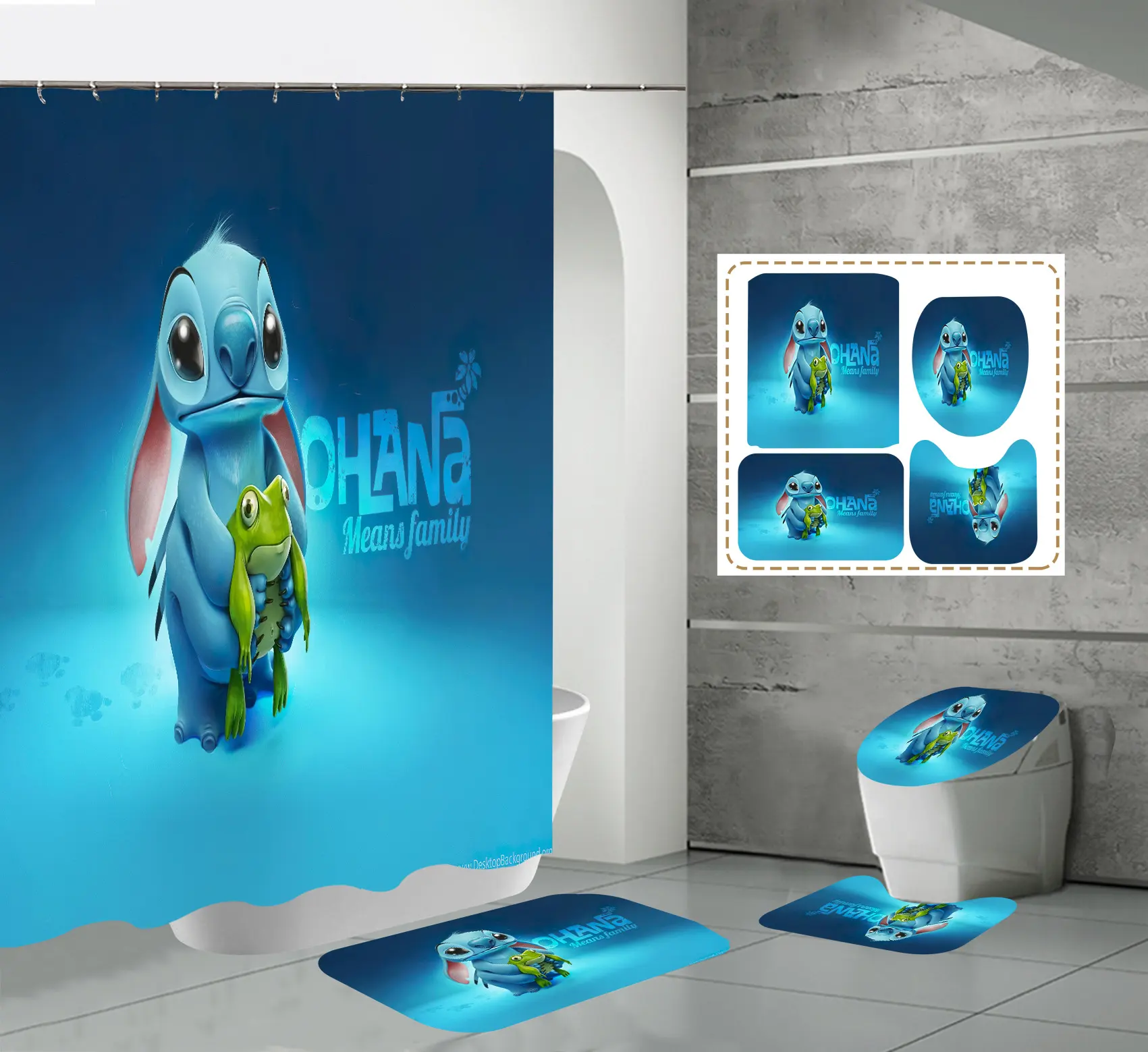 Projete sua própria cortina de chuveiro Banheiro Infantil Alta Qualidade 110d Poliéster Cortina De Chuveiro