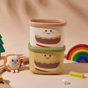 Desktop Cute Mini Plastic <b>Storage</b> Bucket with Foldable Design for Home Office Dormitory Elementary School Use - Product Image 4