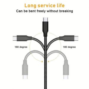 USB Type C Cable 3FT 6FT Nylon Braided USB a to USB C <b>Charger</b> Cable Compatible for S10 S10+ S9 S8 Pl for Phone 15 16 - Product Image 4