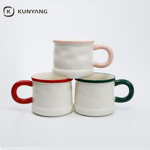 Tasses à café en céramique de porcelaine émaillée couleur minimaliste, compatibles lave-vaisselle et micro-ondes, pour la maison, vente en gros - Product Image 1