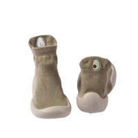 Chaussons d'été unisexes pour tout-petits, semelle souple antidérapante, respirants, en tissu de coton brodé, pour 3-4 ans, chaussettes de sol monocouche